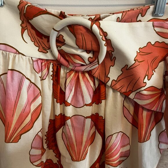 ADRIANA DEGREAS  Off White Seashell Top & Long Skirt Set - Small - Picture 10 of 13